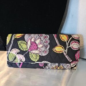 Floral Black and Pink Women's Clutch